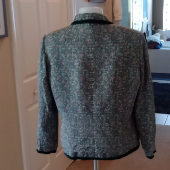 Vintage silk jacket gold buttons Ann Crimmins for Umi collection jacket size 10 - Picture 4 of 11